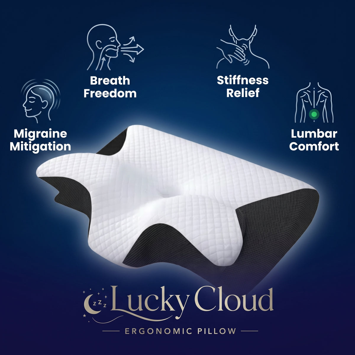 Lucky Cloud - Ergonomic Pillow