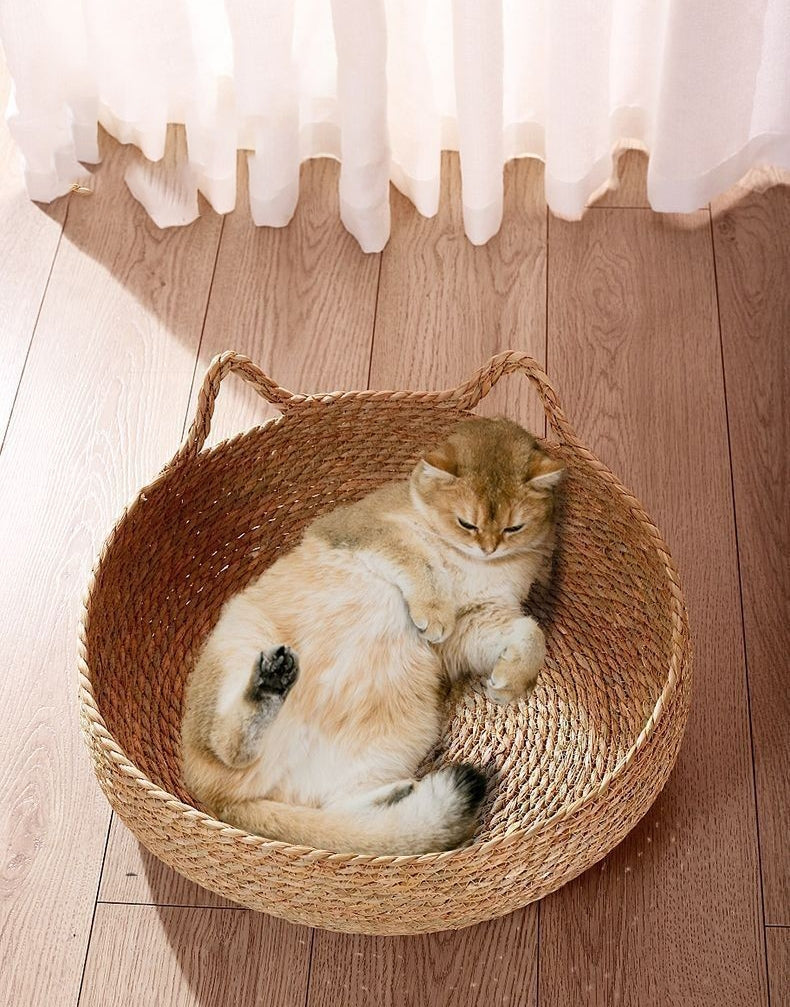 Woven Removable Pet Bed