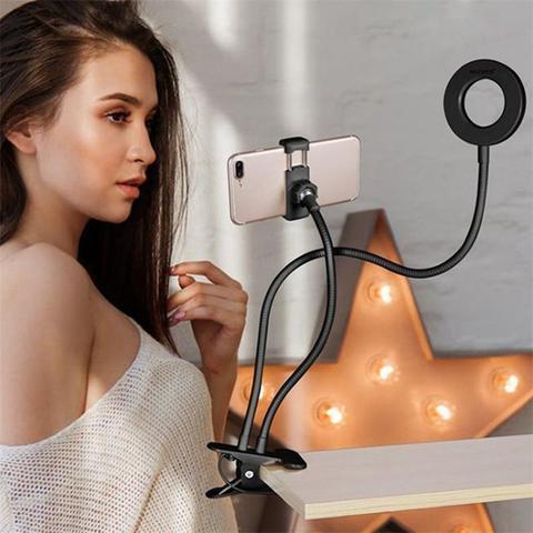Portable Ring Light with Cell Phone Holder